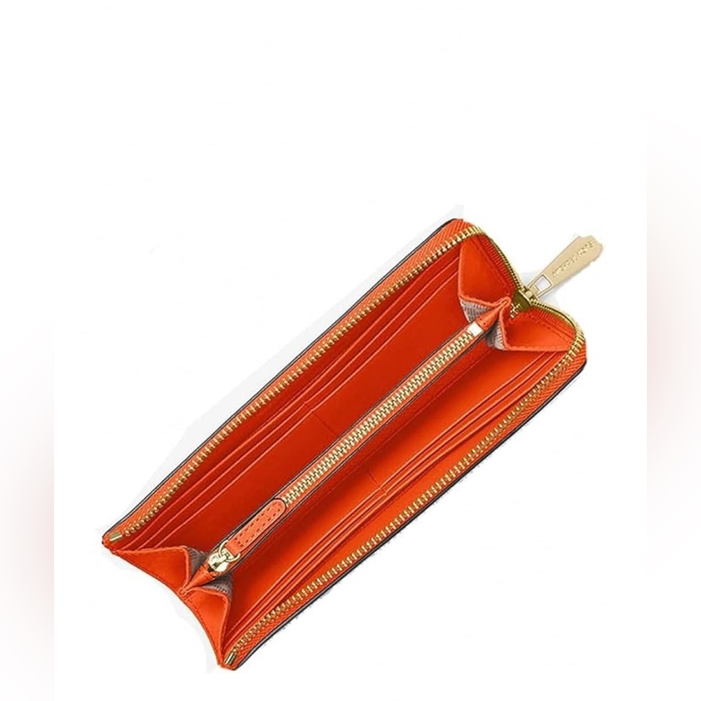 Michael Kors Jet Set Travel Wallet in Poppy - Picture 2 of 11